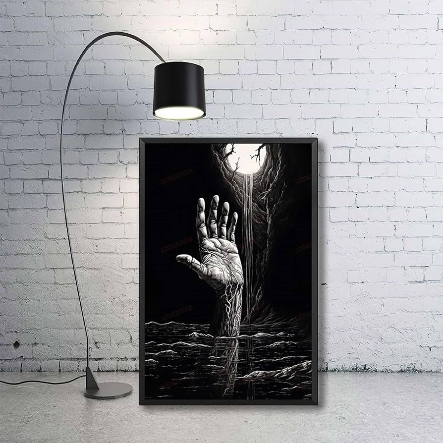 Amazon.com: LIUAXICIA Canvas Wall Art Black And White Art Hand